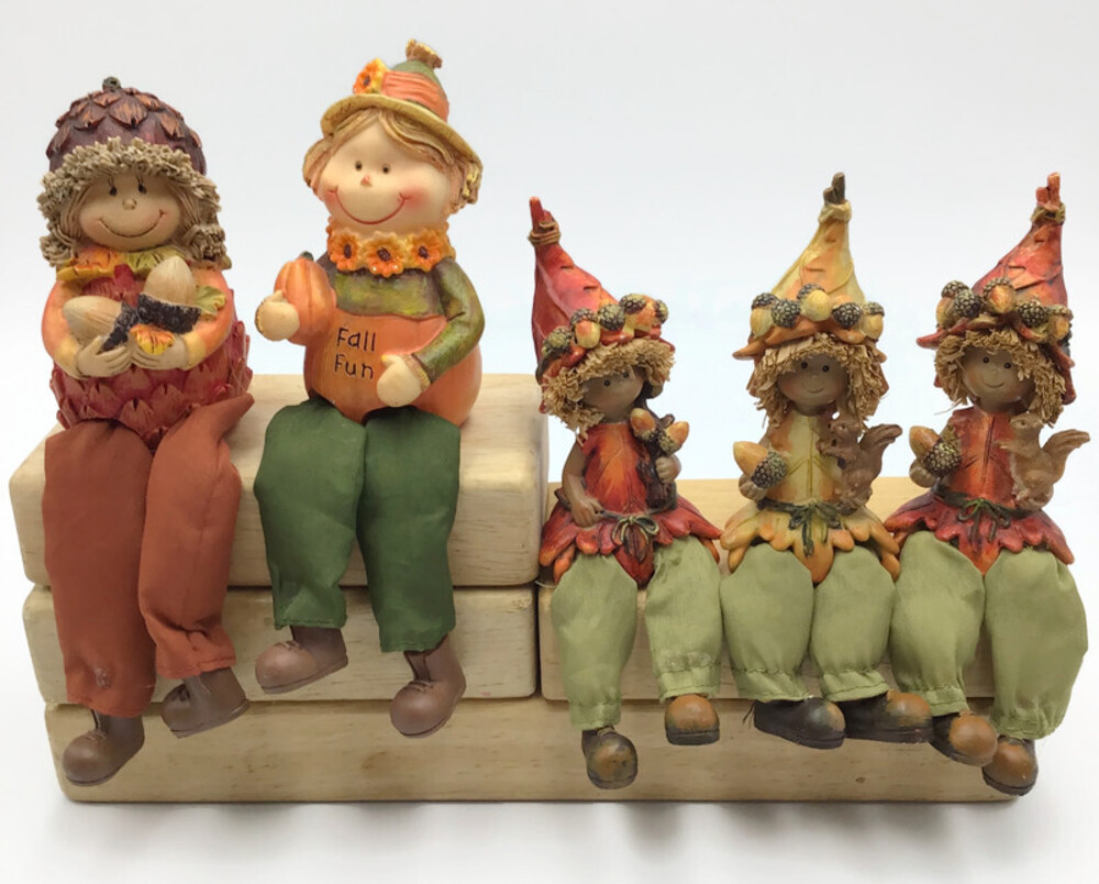 Thanksgiving Autumn Seasonal Shelf Sitters Lot Acorns Harvest Cottagecore